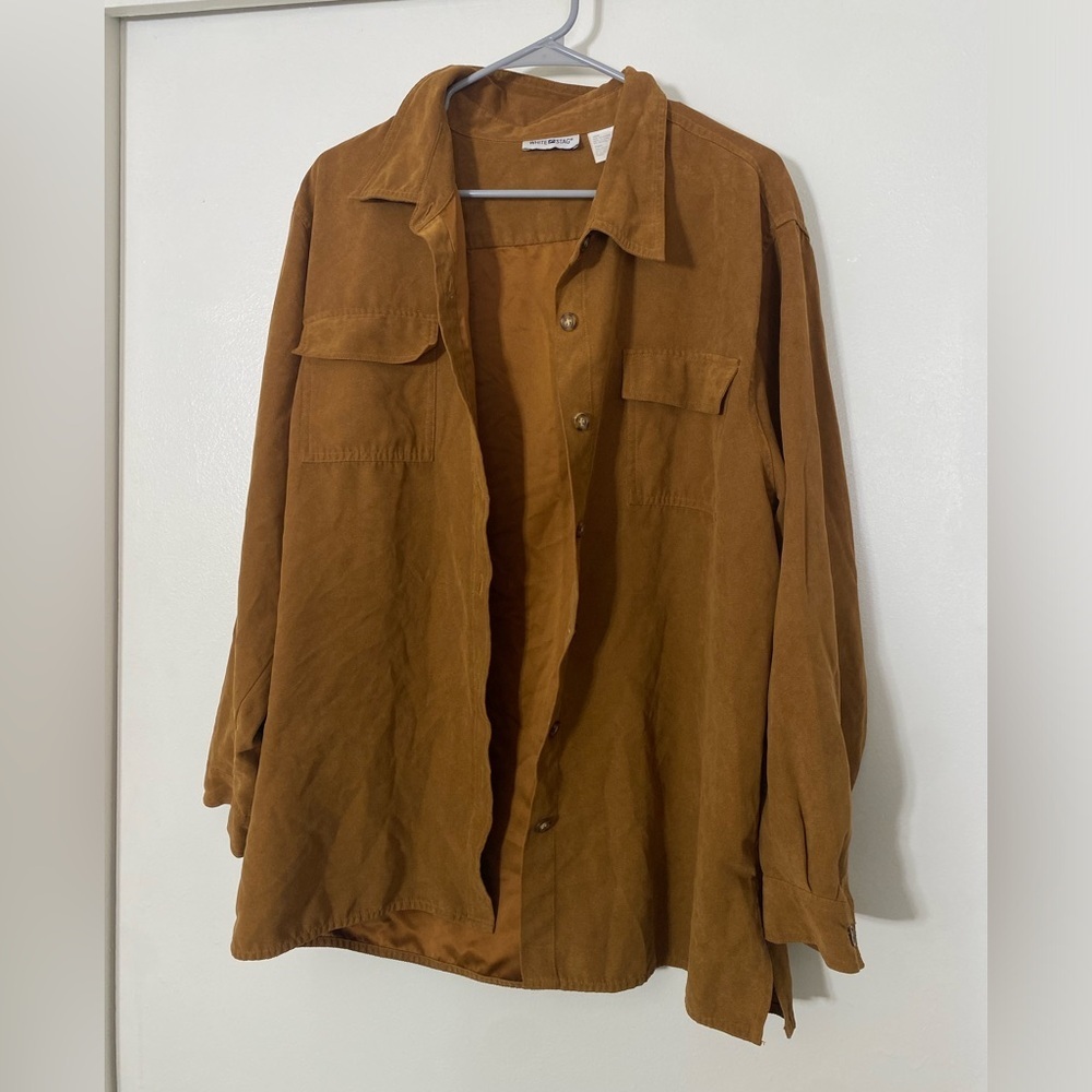 White Stag Brown Button Down Shirt